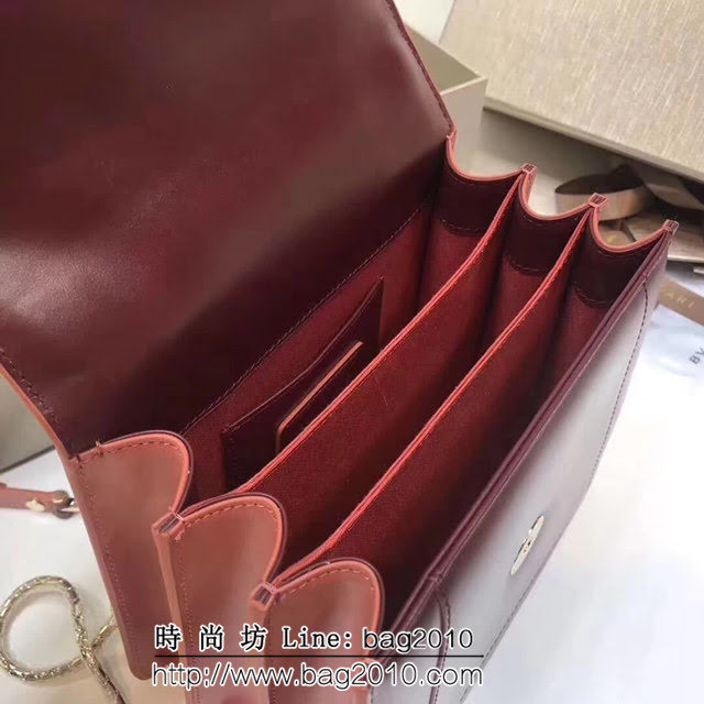 BVLGARI寶格麗 專櫃新款 蛇頭扣環 三層琺瑯蛇頭包 可手提肩背斜挎 B38329 FYD1351